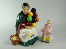 Royal Doulton figure 'The Old Balloon Seller' & 'Tinkle Bell'