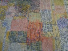 PAUL KLEE CARPET FLORENTINISCHES VILLENVIERTEL 1926 DESIGN, manufactured in Denmark by EGE,