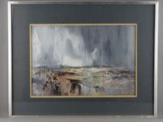 WILLIAM SELWYN early watercolour - stormy landscape, signed, 33 x 49 cms