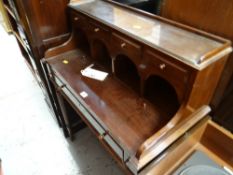 A reproduction mahogany ladies writing desk