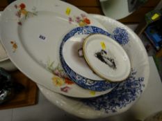Sundry mixed china including Spode oval dish