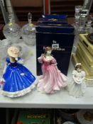 Three boxed Royal Doulton figures - 'Lauren', 'Birthday Girl' & 'Mary' (figure of the year 1992)