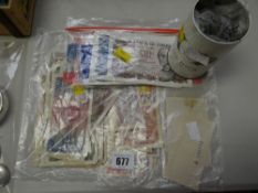 A parcel of old bank notes & coinage