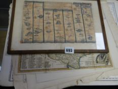 Parcel of various antiquarian maps & road maps