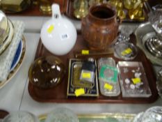 Two art glass vases & sundry collectables