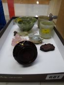 A parcel of Oriental tourist mineral items