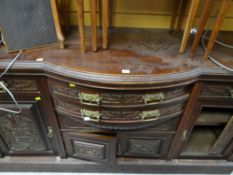 A vintage carved sideboard (damage)