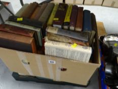 Two boxes of books & a boxed bagatelle