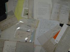 An album of over eighty letters from the nineteenth century (mainly) together with an album of