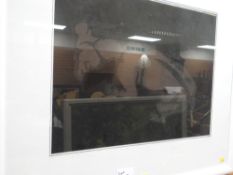 Large mixed media by JENNIFER DAGWORTHY West Country artist entitled 'Terrier Ratting', dated '05,