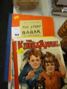 The Story of Babar by Jean De Brunhoff & various other vintage children's books