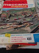 A parcel of Meccano magazines from the 1960s