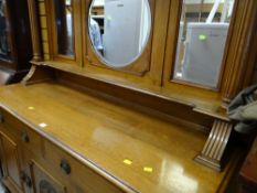 A vintage mirror back sideboard