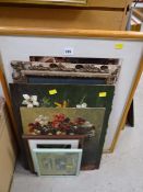 Parcel of framed pictures