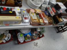 Sundry vintage car models & a quantity of playing card games, scorers & board games