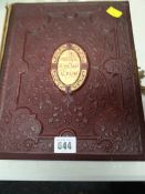 A good Edwardian postage stamp album & contents of world stamps including British Penny Black