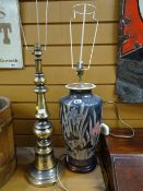 Two modern table lamps