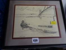 Set of three prints of Newport scenes