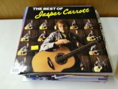 A quantity of comedic vinyl records