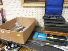 Large parcel of boxed mixed cutlery