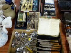 Quantity of mainly boxed vintage and later cutlery