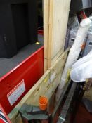 Workmate bench and a pair of 80mm spruce furniture boards etc