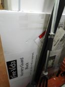 Fire Vida black nursery guard and a projector screen