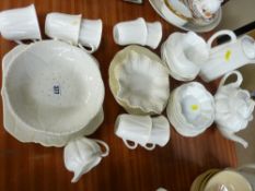Quantity of mainly Shelley 'Dainty White' teaware including a tea and coffeepot