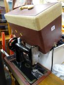 Cased manual Singer sewing machine
