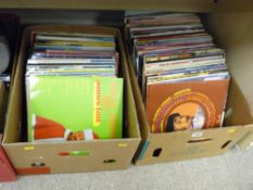 Two boxes of LP records