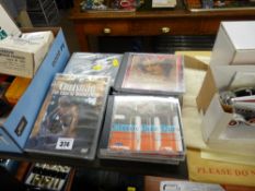 Small quantity of music CDs, two boxed collector's vehicles and two maps etc