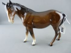 Good Beswick pottery mare, tail to right hand leg, head inclined to the left