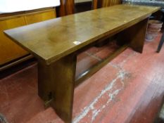 Slim refectory type table