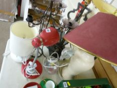 Assortment of decorative table lamps