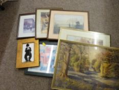 Quantity of framed pictures and prints