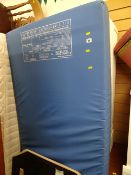 Single divan bed with storage drawers, headboard and a Parkhouse Healthcare mattress