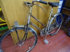 Vintage Raleigh bicycle with a Terry sprung saddle