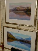STEVEN JONES limited edition (25/150) coloured print - titled 'Snowdon from Padarn Lake', signed, 27