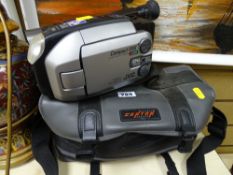 Cased JVC 44x digital zoom video camera