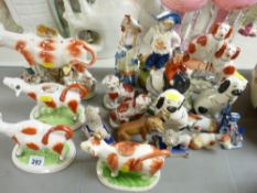 Large parcel of reproduction Staffs items