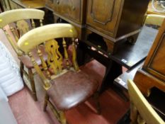 Refectory style table and ten chairs