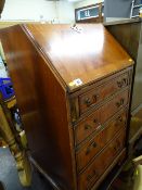 Slim four drawer bureau