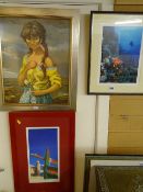 Framed limited edition (1/300) coloured print - Red Sea coral reef by LINDA PITKIN, a framed print