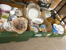 Three boxes of mixed pottery