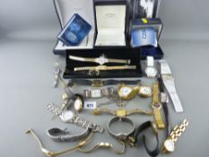 Collection of lady's and gent's wrist and pocket watches along with empty boxes for Longines and