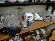 Large parcel of mixed pressed and other glassware