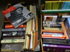 Parcel of mixed antique and other reference books and a box of Welsh and other mixed books