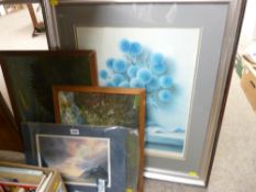 Quantity of framed pictures and prints