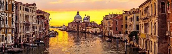 JONATHAN MARSH limited edition (6/10) panoramic canvas print - 'Grand Canal Venice', signed with Ce