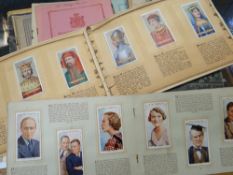 Two vintage albums of cigarette cards, collection of Gymanfa Ganu programmes from the 1940s,